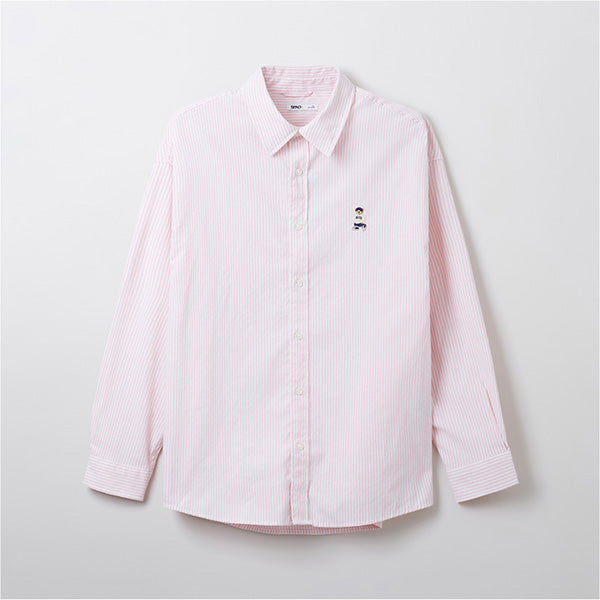SPAO Men Long Sleeve Woody Oxford Shirt SPYWF23C52 Pink