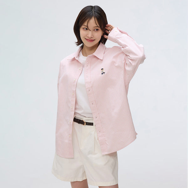 SPAO Men Long Sleeve Woody Oxford Shirt SPYWF23C52 Pink
