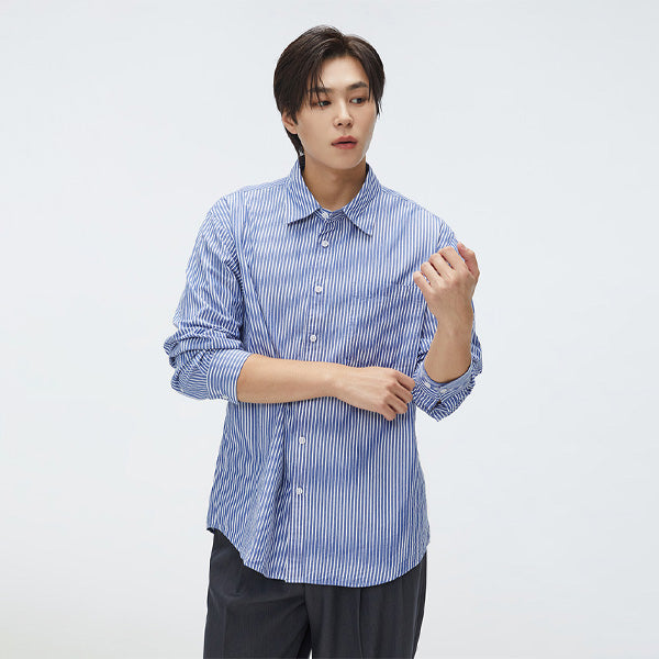 SPAO Men Long Sleeve Overfit Shirt SPYWF23M01 Khaki