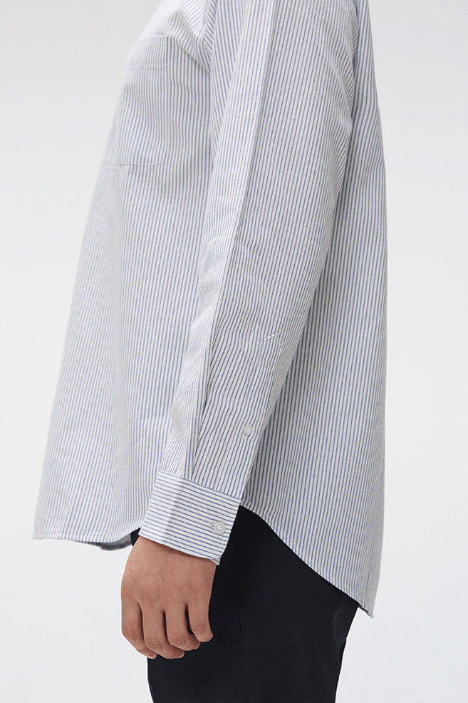 SPAO Men Long Sleeve Linen Shirt