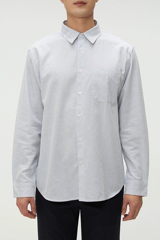 SPAO Men Long Sleeve Linen Shirt