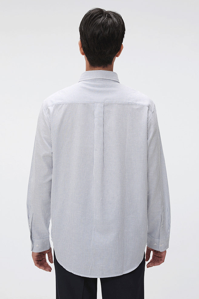 SPAO Men Long Sleeve Linen Shirt