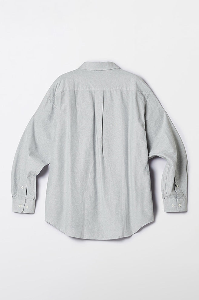 Men Long Sleeve Overfit Oxford Shirt