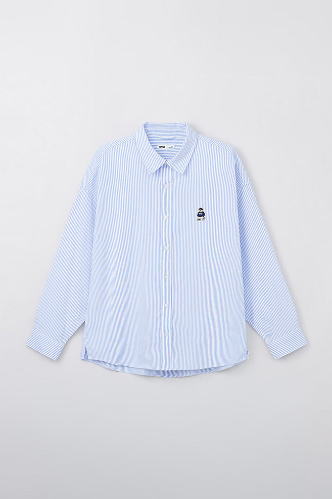 Men Long Sleeve Woodie Oxford Shirt