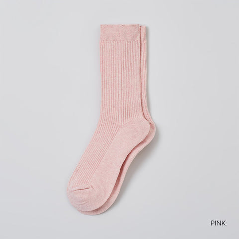 SPAO Unisex Basic Socks SPAYFA9A12 Pink