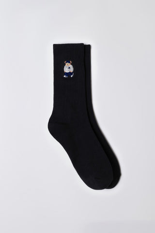 Woodie Long Socks - Black