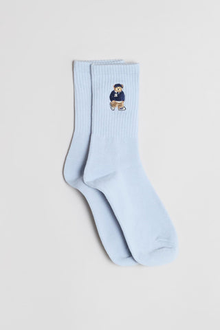 Woodie Long Socks - L/Blue