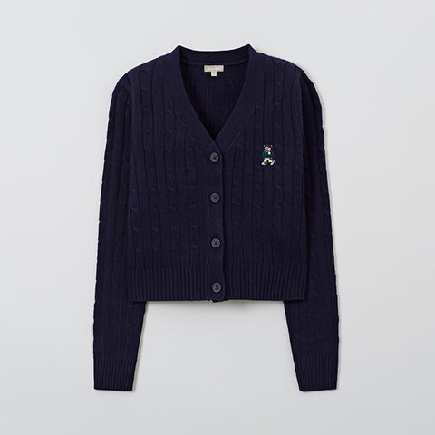SPAO Women Long Sleeve Woodie Cardigan SPCKD49G02