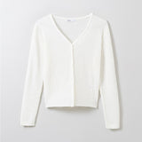 SPAO Women Long Sleeve Hacci Cardigan SPCKE26G10 Ivory