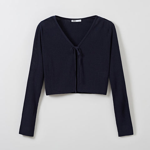 SPAO Women Long Sleeve Bolero Cardigan SPCKE26G11 Navy