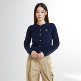 SPAO Women Long Sleeve Crop Cardigan SPCKE49G40 Navy