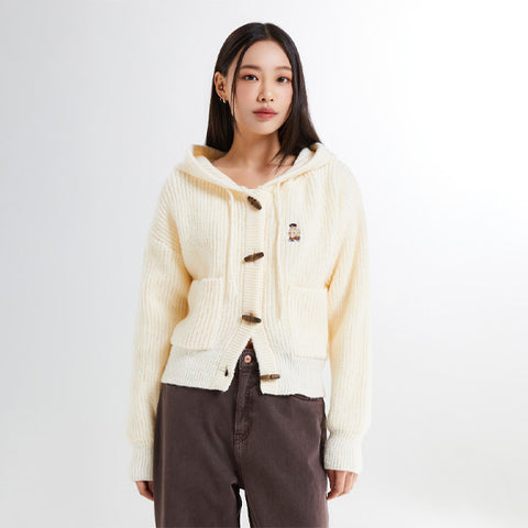 SPAO Women Long Sleeve Hood Cardigan SPCKE49G41 Beige