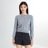 SPAO Women Long Sleeve Cardigan SPCKE49W01 Melange Gray