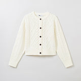 SPAO Women Long Sleeve Knit Cardigan SPCKE4TG40 Ivory