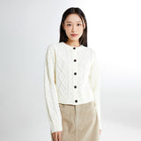 SPAO Women Long Sleeve Knit Cardigan SPCKE4TG40 Ivory