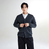 SPAO Men Long Sleeve Cardigan SPCKE4TM03 Charcoal