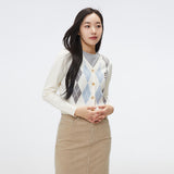 SPAO Women Long Sleeve Woodie Cardigan SPCKF12G61 Ivory