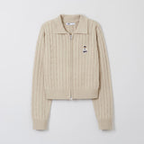 SPAO Women Long Sleeve Woody Zip Up Cardigan SPCKF12G52 Beige