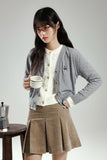 Women Long Sleeve Woodie Layered Cardigan
