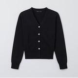 SPAO Women Long Sleeve Vneck Cardigan SPCKF23W05 Navy