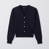 SPAO Women Long Sleeve Vneck Cardigan SPCKF23W05 Navy