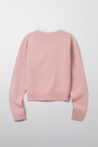 Women Long Sleeve Woodie Crop Cardigan