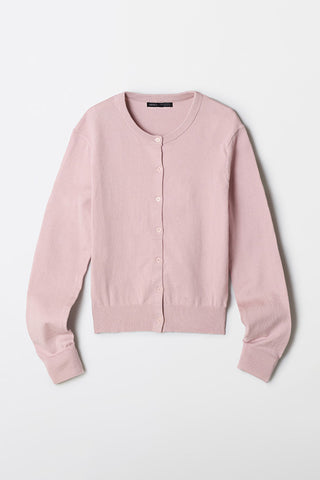 Women Long Sleeve Soft Yarn Cardigan - L/Pink