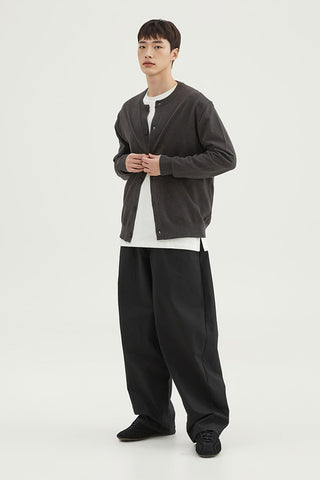 Men Long Sleeve Soft Yarn Cardigan