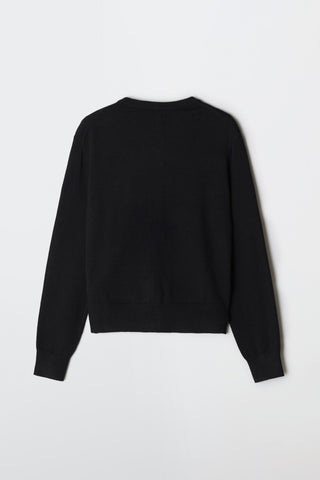 Women Long Sleeve Soft Yarn Cardigan SP26 - Black