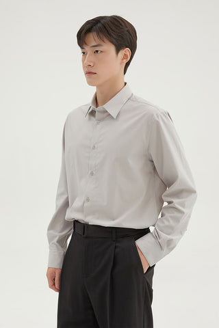 Men Long Sleeve Regular Fit Shirt - Grey