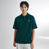 SPAO Men Short Sleeve Basic Polo SPHWE24C41 Hunter