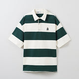 SPAO Men Short Sleeve Stripe Polo SPHWE24C44 Hunter