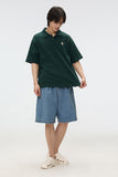Men Short Sleeve Woodie Polo Tee