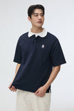 Men Short Sleeve Woodie Polo Tee