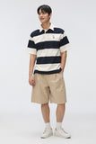 Men Short Sleeve Woodie Stripe Tee