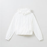 SPAO WOMEN Long Sleeve Hood Windbreaker SPJJE25G01 White