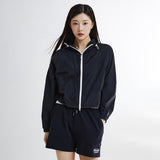 SPAO WOMEN Long Sleeve Hood Windbreaker SPJJE25G01 White