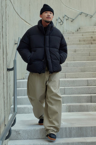 Men Long Sleeve Basic Puffer