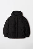 Men Long Sleeve Basic Hooded Puffer