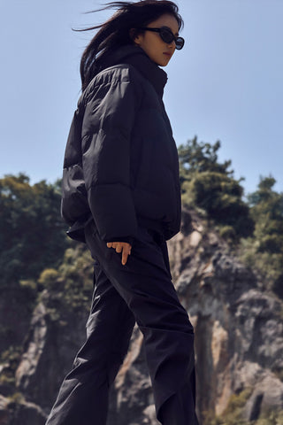 Women Long Sleeve Pastel Puffer