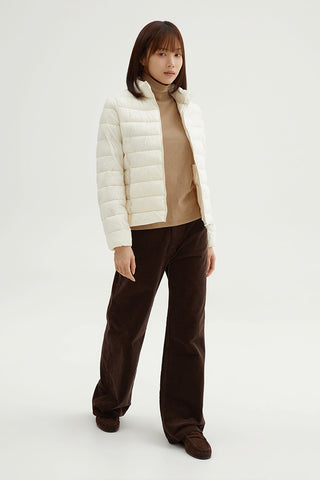 Women Long Sleeve High Neck Light Jacket