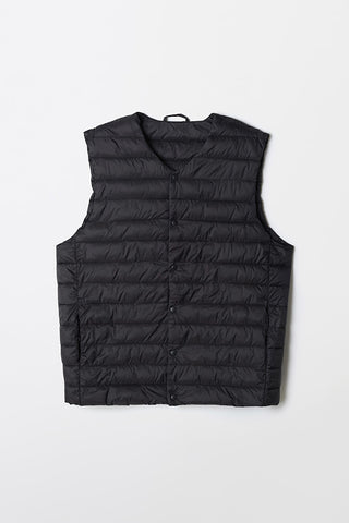 Men Sleeveless Patchwork Light Vest - Black