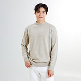 SPAO Men Long Sleeve Mock Neck Sweater SPKAE4TM03 Beige