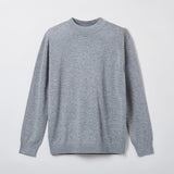 SPAO Men Long Sleeve Mock Neck Sweater SPKAE4TM03 Melange Gray