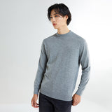 SPAO Men Long Sleeve Mock Neck Sweater SPKAE4TM03 Melange Gray