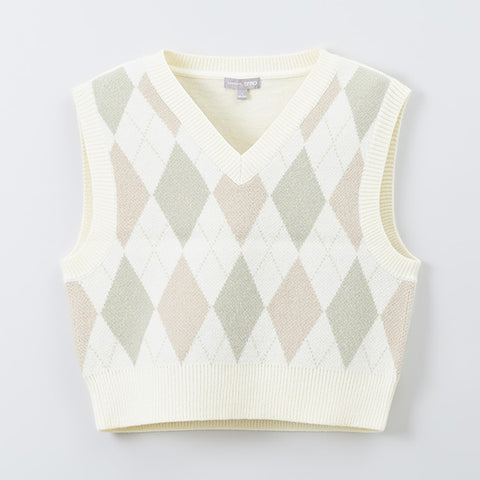 SPAO Women Argyle Vest SPKVD49G03