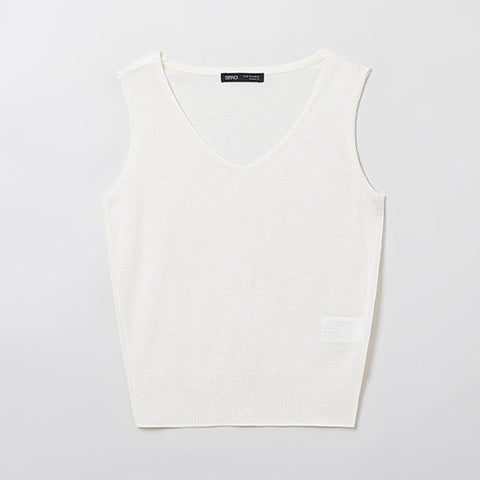 SPAO Women Sleeveless Knit Tank SPKVE26W13 Ivory