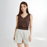 SPAO Women Sleeveless Knit Tank SPKVE26W13 Brown