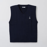 SPAO Men Sleeveless Woodie Vest SPKVF12C53 Navy