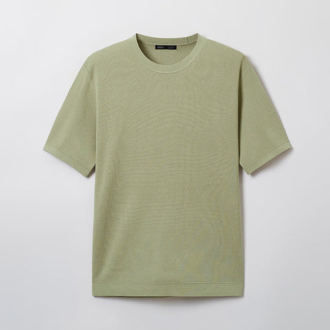 SPAO Men Short Sleeve Milan Pullover SPKWE24M02 Olive Green